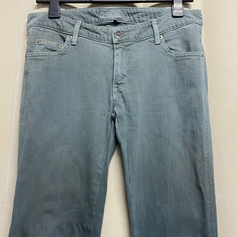 Car Mar Carmar Women’s Jeans Size 29 Ombré Straight Skinny Zip Ankle Low Rise